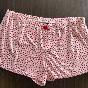 Laura Ashley Red Hearts & Lace Shorts